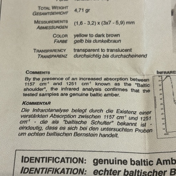 Sterling silver and Baltic amber cuff - Picture 7 of 13